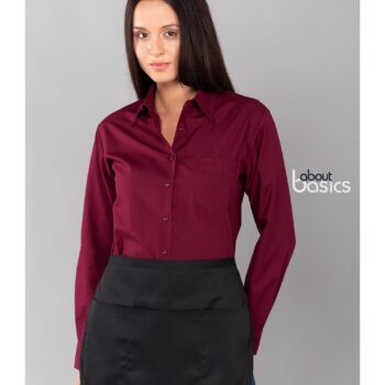 Ποδιά Μέσης Σερβιτόρου Κοντή SERVE - 00400 με δύο τσέπες και ειδική θήκη για στυλό σε μαύρο χρώμα.