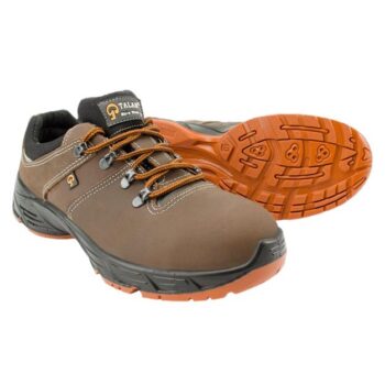 Παπούτσια εργασίας Talan Styler S3 A117. Με προστασία δακτύλων και αντιστατική προστασία. Σε καφέ χρώμα.