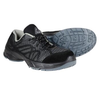 Παπούτσια εργασίας Talan Walker S1P A146. Σε μαύρο-γκρι χρώμα. Με προστασία δακτύλων. Προσφέρουν άνεση και στυλ.