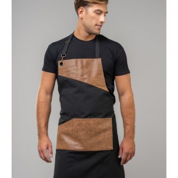 Ολόσωμη ποδιά εργασίας DELI About basics με τσέπες και λεπτομέρειες από δερματίνη.