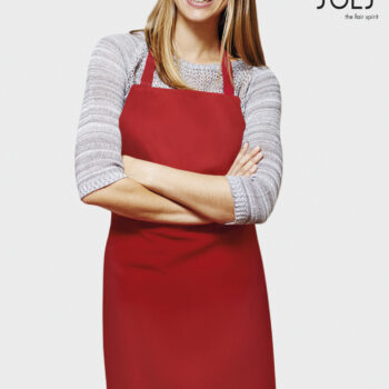 Unisex ολόσωμη ποδιά εργασίας GLASGOW SOL'S από 100% βαμβάκι Twill σε λευκό χρώμα.