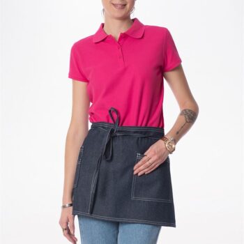 Ποδιά μέσης τζιν DRAGO AXON με τριπλή τσέπη δεξιά, μονή τσέπη αριστερά και 100% βαμβακερό denim.