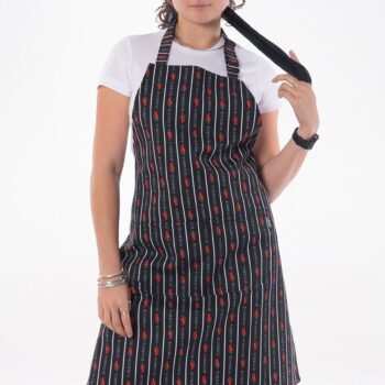 Ποδιά λαιμού GOMITI AXON με τύπωμα Allover, διπλή τσέπη και ρυθμιζόμενο λαιμό.