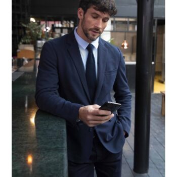 Ανδρικό Πικέ Σακάκι Blazer MARCEL MEN με γιακά ταγιέρ, δύο κουμπιά και πίσω σκίσιμο.