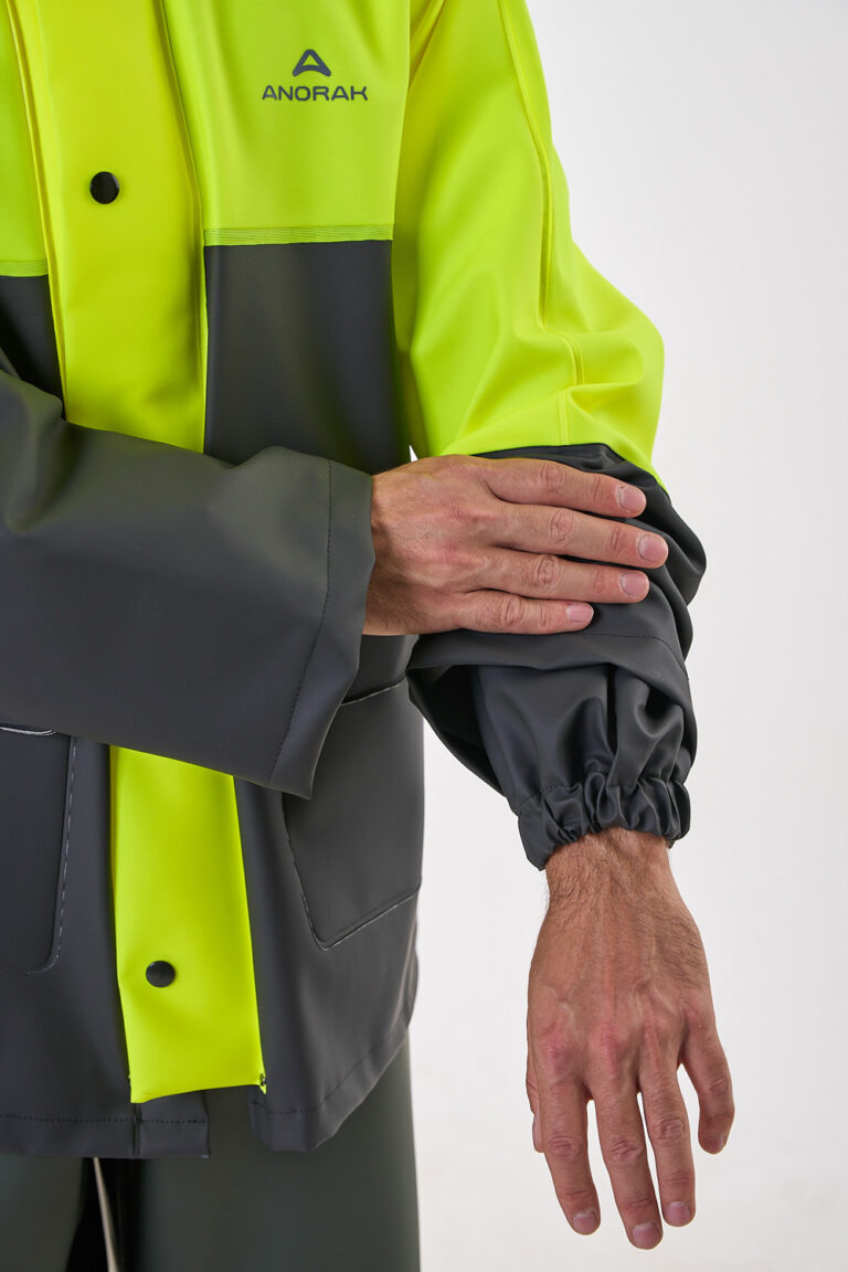Road® long Anorak φθορίζον κίτρινο/μαύρο