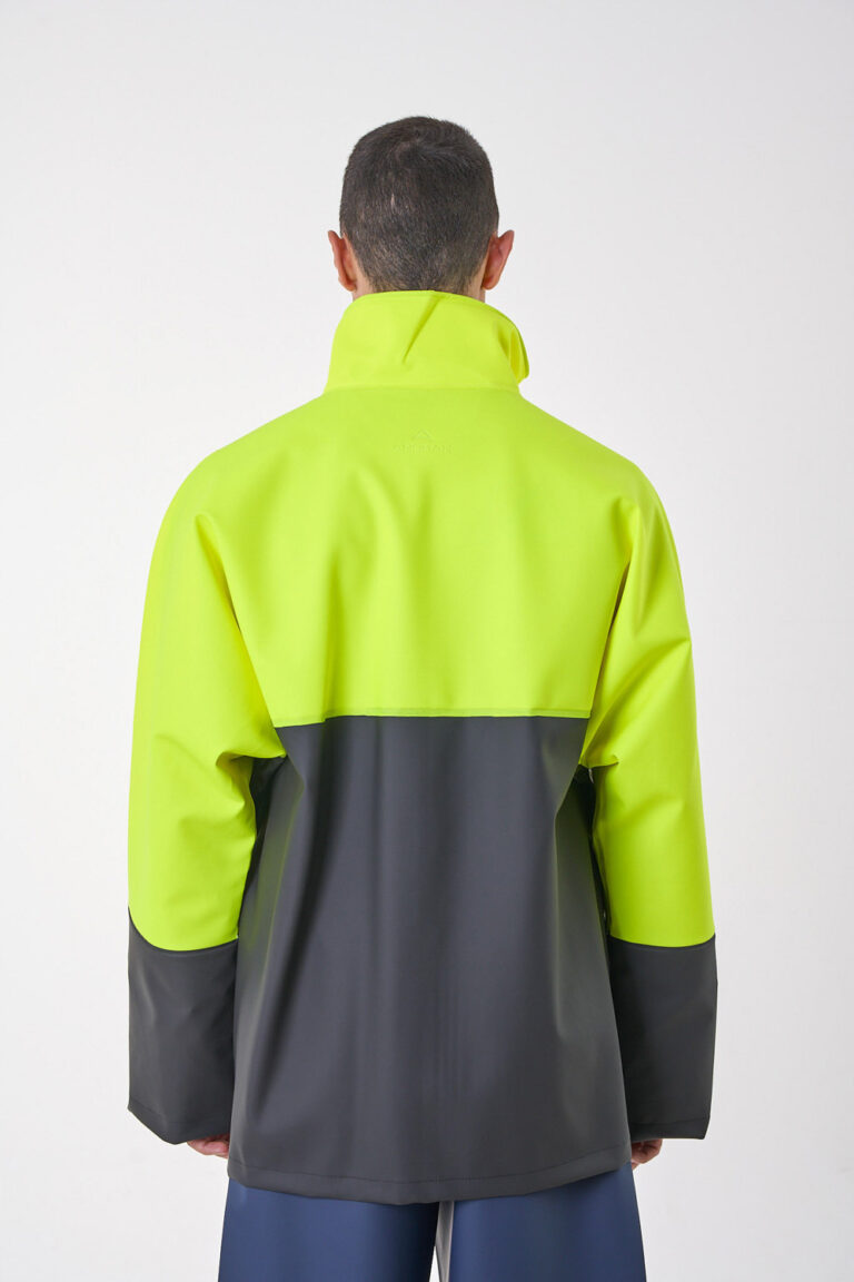 Road® long Anorak φθορίζον κίτρινο/μαύρο