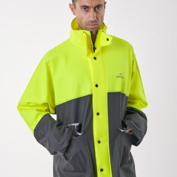 Road® long Anorak φθορίζον κίτρινο/μαύρο