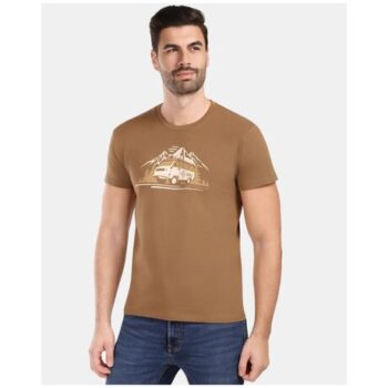 Kilpi Spacer Brown Cotton Comfort Ανδρικό T-shirt